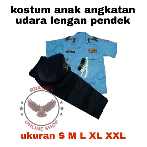 Seragam Tni Au Anak Baju Tni Anak One Set Lengkap Seragam Karnaval