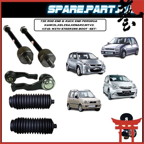 Tie Rod End Rack End Perodua Kancil Kelisa Kenari Myvi Viva With