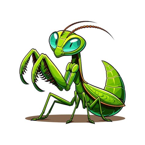 Ilustraci N Vectorial De La Mantis Orante De Dibujos Animados Vector