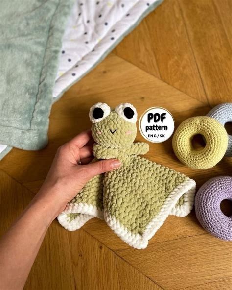 Crochet Frog Lovey Crochet Baby Blanket Pattern Crochet Lovey For