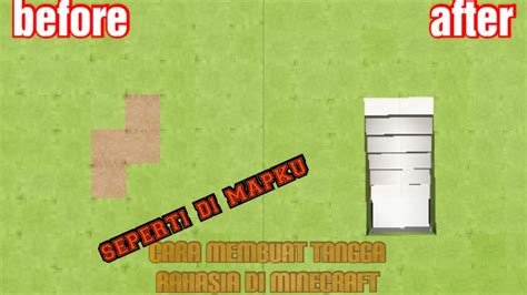 Minecraft Cara Membuat Tangga Rahasia Di Minecraft Seperti Di Mapku