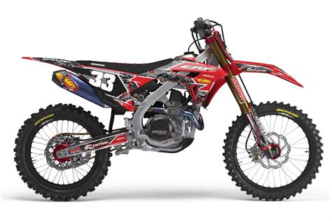 Honda CR250 Red Blue Digital Camo Semi Custom Rad Graphics Kit