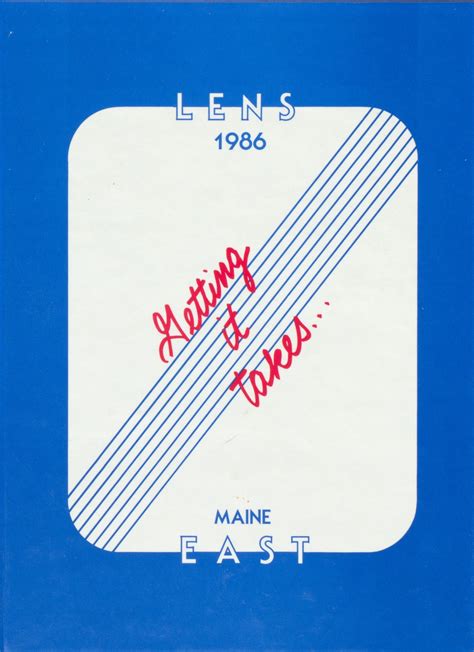 1986 yearbook from Maine East High School from Park ridge, Illinois