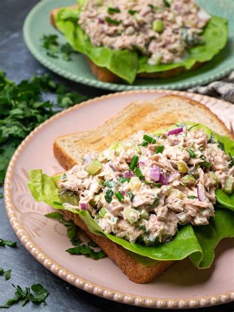 Healthy Tuna Salad Without Mayo Skinny Spatula