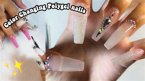 Easy Polygel Nail Set For Beginners Nail Tutorial Youtube