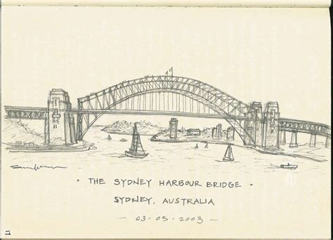 Drawing Sydney Harbour Bridge