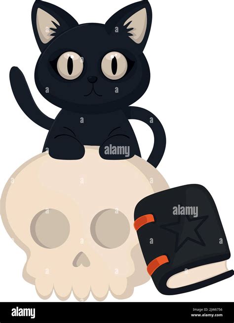 halloween cat cartoon Stock Vector Image & Art - Alamy