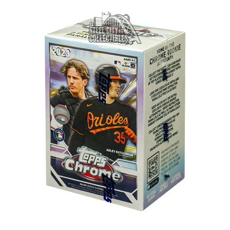 2023 Topps Chrome Baseball 7 Pack Blaster Box Steel City Collectibles