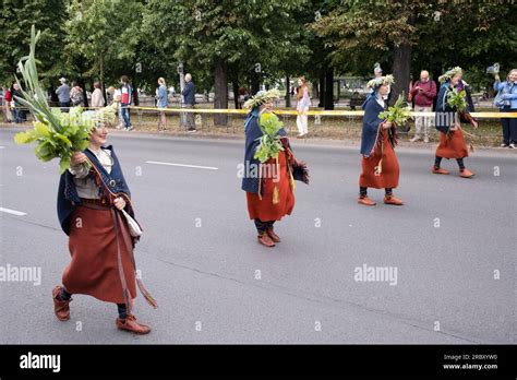 2023 Latvian Song And Dance Festival Parade Riga Latvia 2nd July