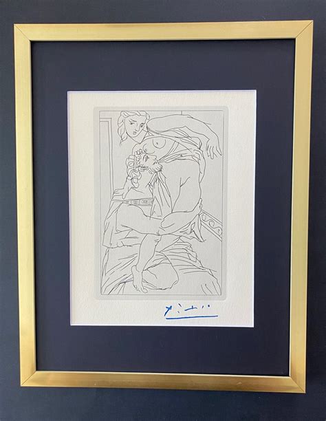 Pablo Picasso 1962 Signed Engraving Framed Etsy Finland