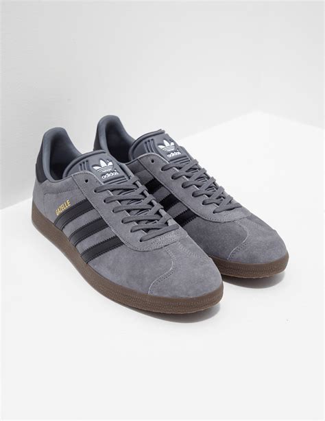 Adidas Originals Gazelle In Grey For Men Lyst Uk