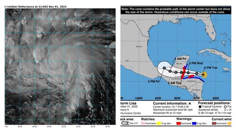 Tormenta tropical Lisa continua intensificándose en aguas del Mar