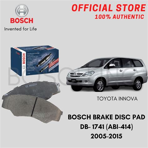 Bosch Front Brake Disc Pad For Toyota Innova Db Ab