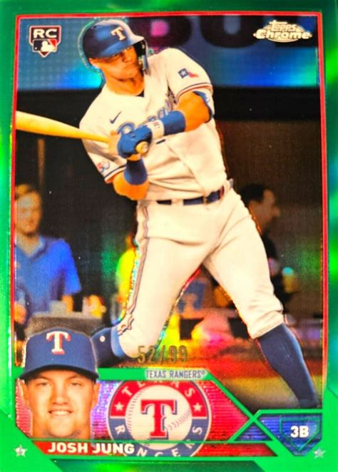 Josh Jung Topps Chrome Green Refractor Price Guide