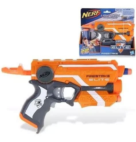 Pistola Nerf Firestrike Naranja Dardos Envio Gratis Caba