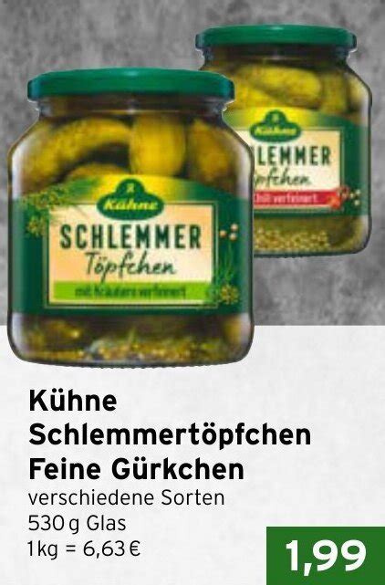 K Hne Schlemmert Pfchen Feine G Rkchen G Glas Angebot Bei Cap Markt