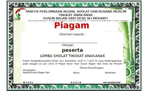 Detail Piagam Penghargaan Juara Lomba Kebersihan Kelas Koleksi Nomer 18