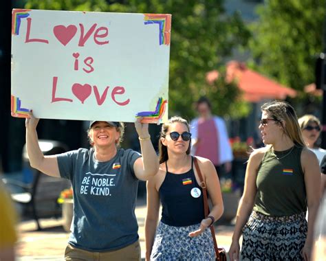 A Mix Of Pride And Anger At Lgbt Rights Marches Across Us The Mercury News