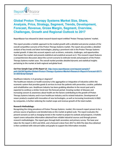 Proton Therapy Systems Market Analysis Size Share Growth And