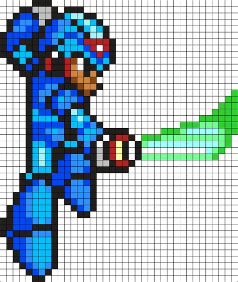 Mega Man X Perler Bead Pattern Bead Sprites Characters Fuse