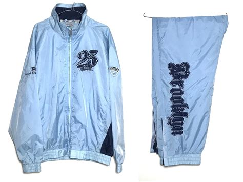 Karl Kani Tracksuit 1990s Baby Blue White Navy Shell Polyamide Etsy