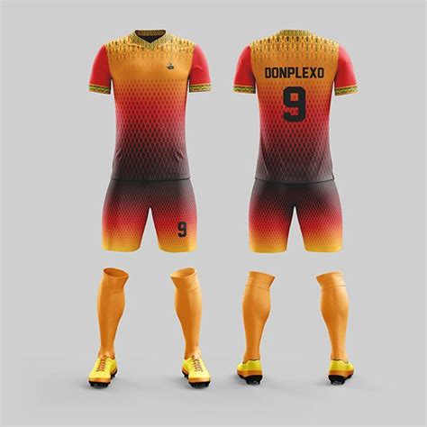 Flame Soccer Kit Design by Adonsports | Sportswear Collection