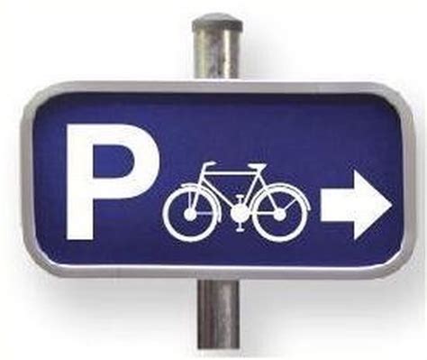 Parkeerbord Fiets Pijl Naar Rechts X Mm Bol