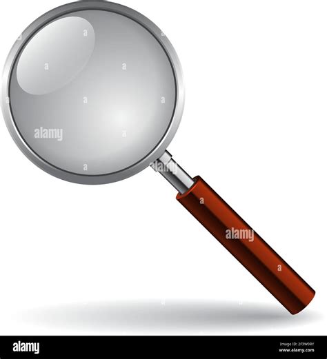 Magnifying Glass Isolated On White Stock Vector Image And Art Alamy