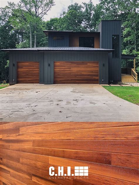 Modern Lake House With Contemporary Cedar Planks Garage Doors Artofit