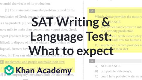 About The Sat Writing And Language Test What To Expect Sat Tips