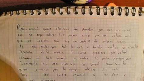 La Devastadora Carta De Un Menor Antes De Suicidarse No Estuvo Bien