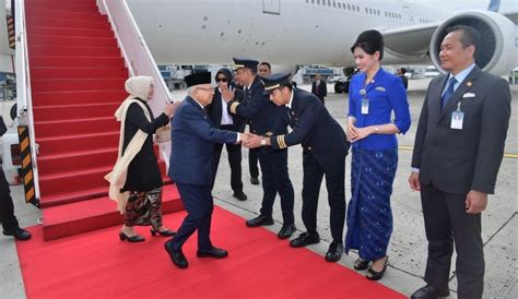 Wapres Ma Ruf Amin Tiba Di Tanah Air Usai Kunjungan Sepekan Di Selandia