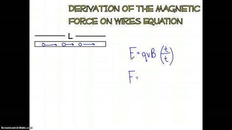 Magnetic Force Equation Derivation Tessshebaylo