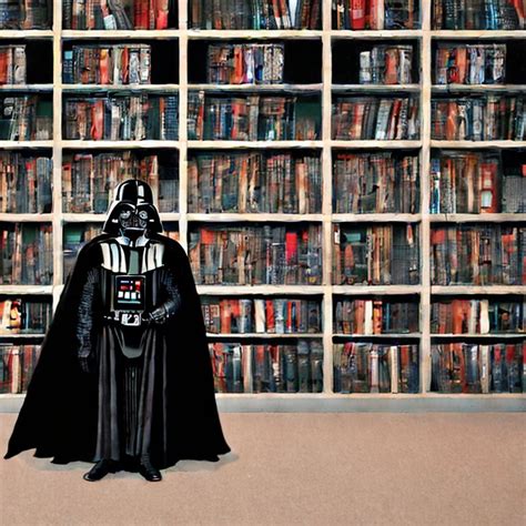 Stabilityai Stable Diffusion Prompt Darth Vader Reading A Book In A