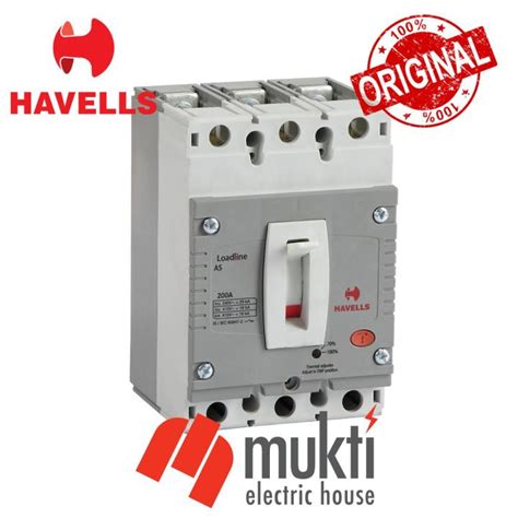 Havells Mccb A Ka As Frame Triple Pole Moulded Case Circuit