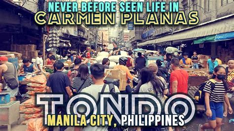 Never Before Seen Busy And Rush Life In Carmen Planas Street In Tondo