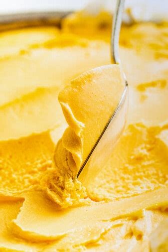 No Churn Mango Ice Cream | Diethood