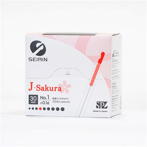 セイリン鍼j Sakura（j サクラ） 100本入｜アトラストア鍼灸接骨院向け卸通販サイト