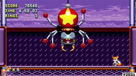 Sonic Mania Flying Battery Zone Boss Youtube