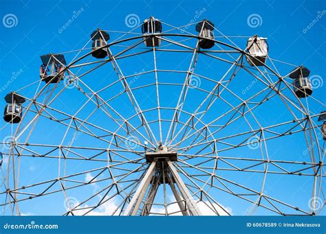 Part Of Ferris Wheel Front View Stock Image Image Of Park Steel