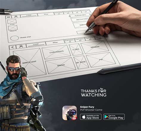 Main Menu Redesign Game Ui Sniper Fury Gameloft Behance