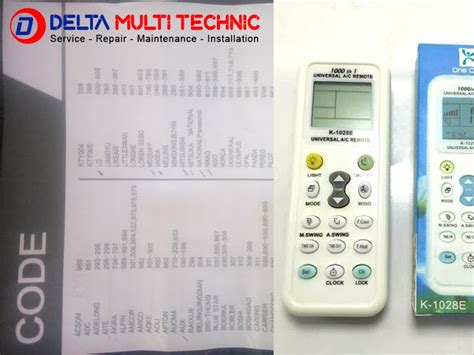 Kode Remote AC Multi Lengkap Dan Cara Setting Remote AC Universal