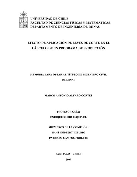 Ley De Corte EFECTO DE APLICACIN DE LEYES DE CORTE EN EL CLCULO DE