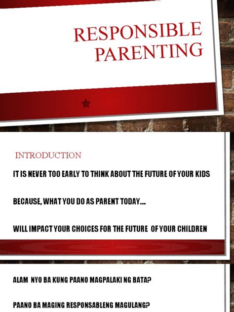 responsible parenting