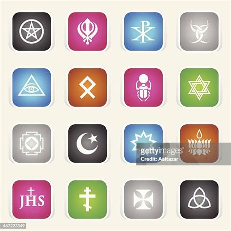 Multicolor Icons Religious Symbols High Res Vector Graphic Getty Images