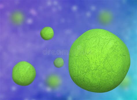 Cocci Bacteria Cell Realistic Vector Illustration Stock Vector