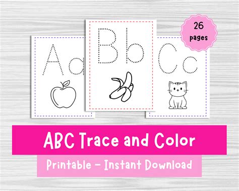 ABC Tracing, Alphabet Tracing, Tracing Printable, Alphabet Worksheets ...