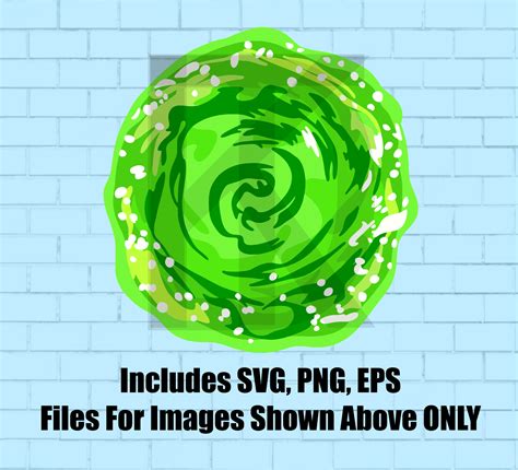 Rick And Morty Inspired Portal Svg Png Eps File Cricut Digital