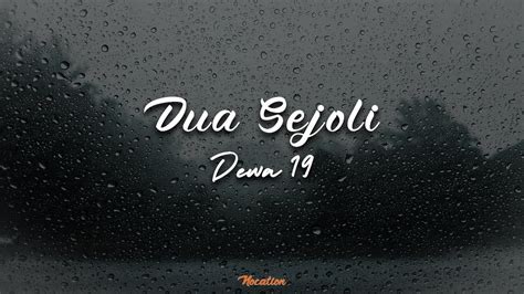 Dua Sejoli Dewa Lirik Youtube