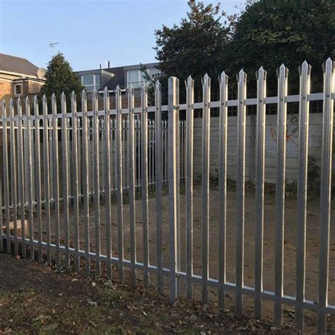 M High W Pale Triple Pointed Steel Palisade Security Fencing